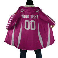 Custom Mexico 2026 Football Pink Cloak Golden Eagle Victory