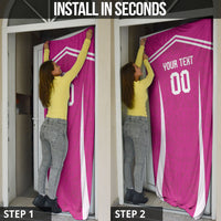 Custom Mexico 2026 Football Pink Door Cover Golden Eagle Victory