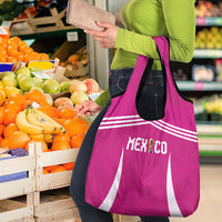 Mexico 2026 Football Pink Grocery Bag Golden Eagle Victory
