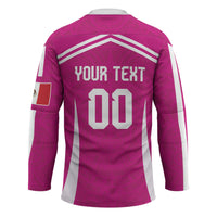 Custom Mexico 2026 Football Pink Hockey Jersey Golden Eagle Victory