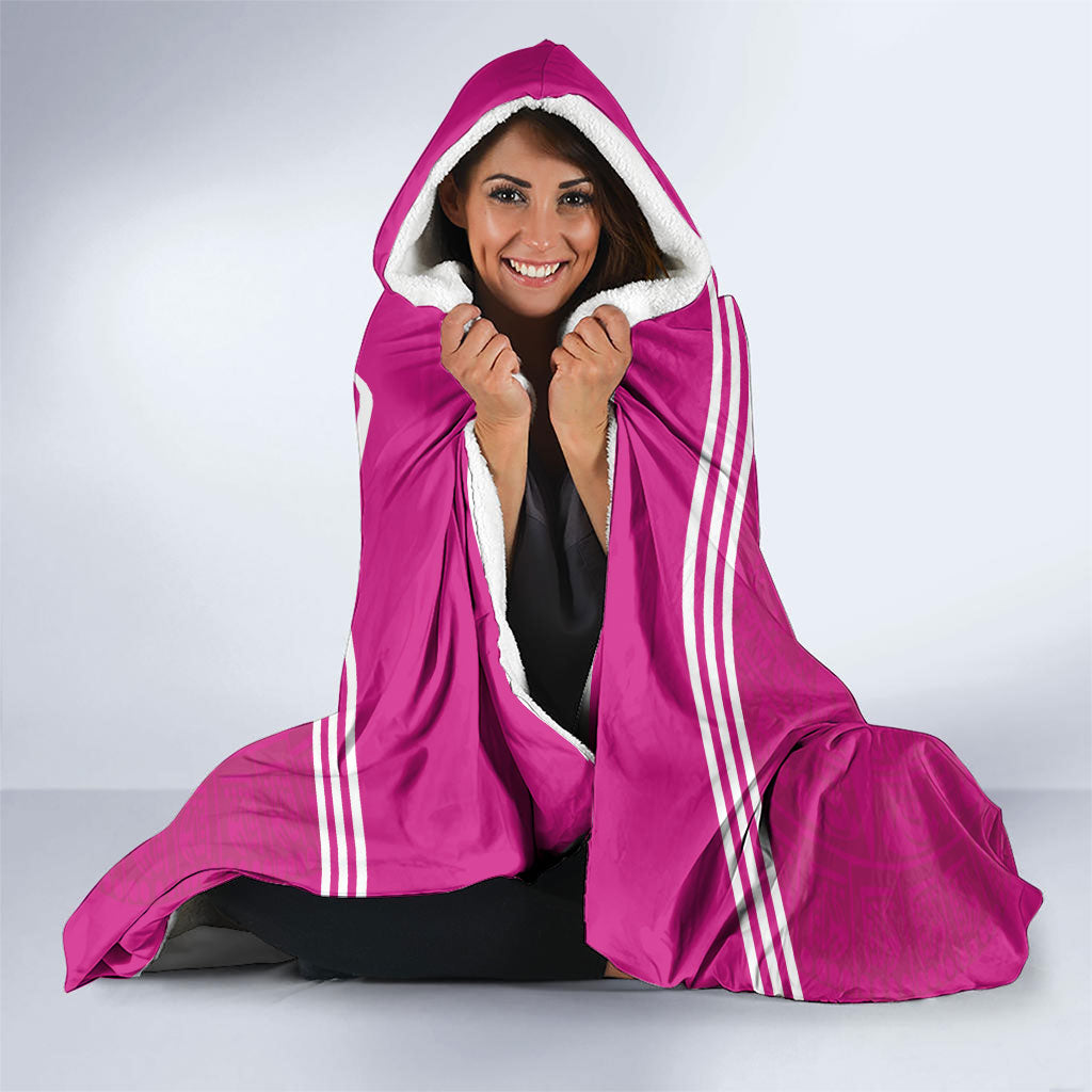 Mexico 2026 Football Pink Hooded Blanket Golden Eagle Victory