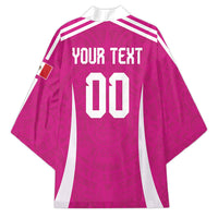 Custom Mexico 2026 Football Pink Kimono Golden Eagle Victory