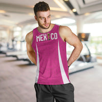 Custom Mexico 2026 Football Pink Men Tank Top Golden Eagle Victory