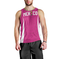 Custom Mexico 2026 Football Pink Men Tank Top Golden Eagle Victory