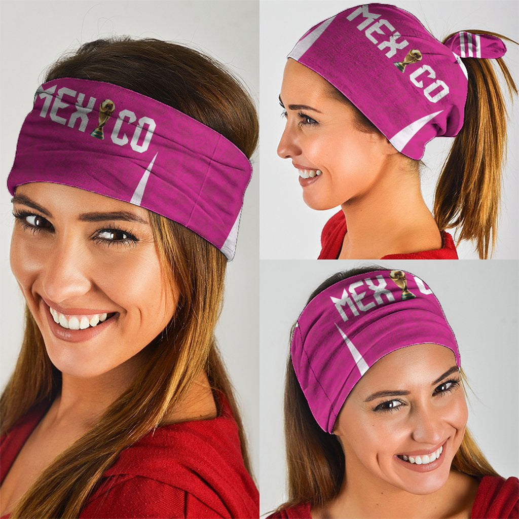 Mexico 2026 Football Pink Neck Gaiter Golden Eagle Victory