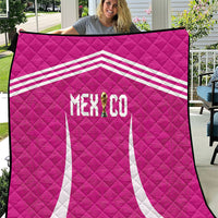 Mexico 2026 Football Pink Quilt Golden Eagle Victory