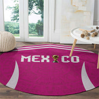 Mexico 2026 Football Pink Round Carpet Golden Eagle Victory