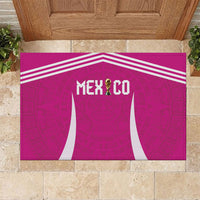 Mexico 2026 Football Pink Rubber Doormat Golden Eagle Victory