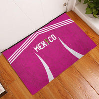 Mexico 2026 Football Pink Rubber Doormat Golden Eagle Victory