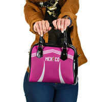 Mexico 2026 Football Pink Shoulder Handbag Golden Eagle Victory