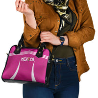 Mexico 2026 Football Pink Shoulder Handbag Golden Eagle Victory