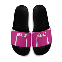 Mexico 2026 Football Pink Slide Sandals Golden Eagle Victory