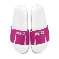 Mexico 2026 Football Pink Slide Sandals Golden Eagle Victory