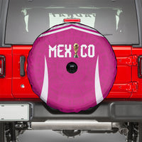 Mexico 2026 Football Pink Spare Tire Cover Golden Eagle Victory