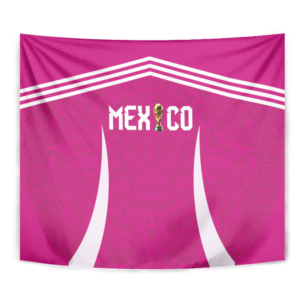 Mexico 2026 Football Pink Tapestry Golden Eagle Victory