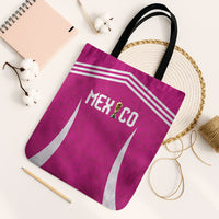 Mexico 2026 Football Pink Tote Bag Golden Eagle Victory
