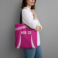 Mexico 2026 Football Pink Tote Bag Golden Eagle Victory