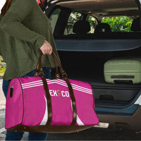 Mexico 2026 Football Pink Travel Bag Golden Eagle Victory