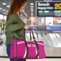 Mexico 2026 Football Pink Travel Bag Golden Eagle Victory