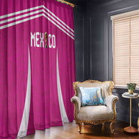 Mexico 2026 Football Pink Window Curtain Golden Eagle Victory