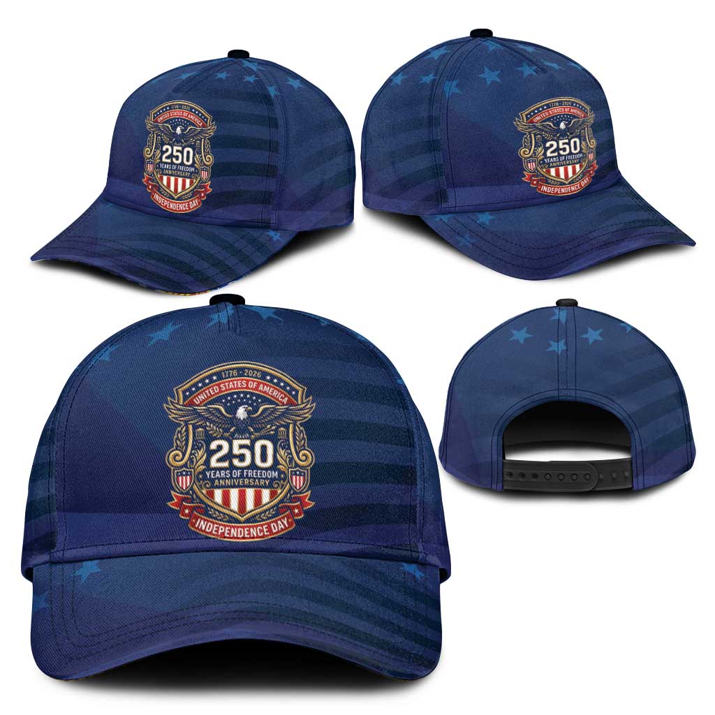 USA 250 Years Of Freedom Classic Cap Happy Independence Day 2026