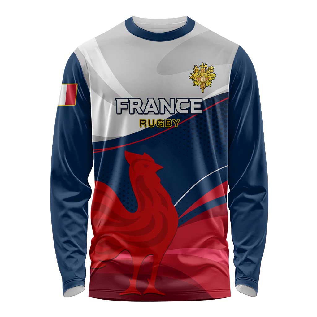 France Rugby Long Sleeve Shirt XV de France 2023 World Cup LT01