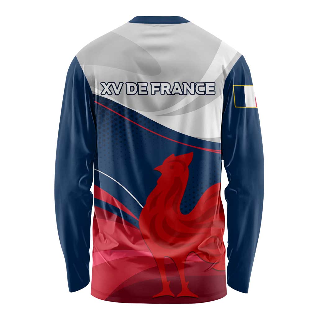 France Rugby Long Sleeve Shirt XV de France 2023 World Cup LT01