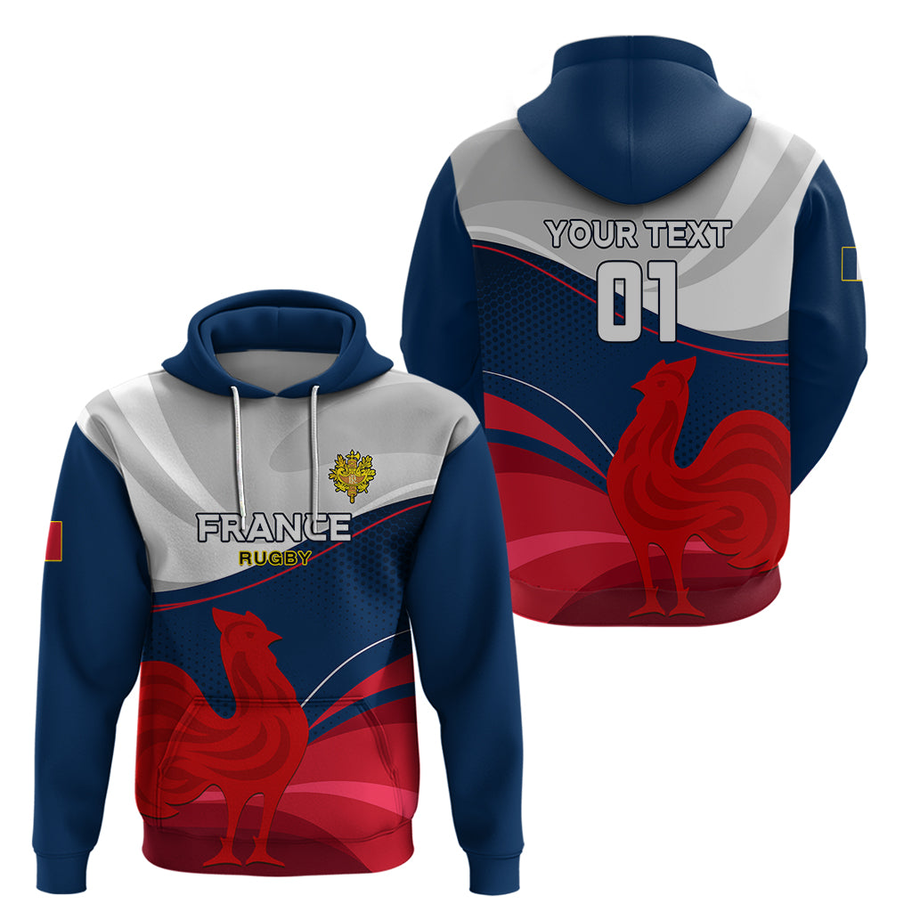Custom France Rugby Hoodie XV de France 2023 World Cup - Wonder Print Shop