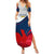 Custom France Rugby Summer Maxi Dress XV de France 2023 World Cup - Wonder Print Shop