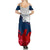Custom France Rugby Summer Maxi Dress XV de France 2023 World Cup - Wonder Print Shop
