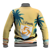 Anguilla AI Tropical Flowers Baseball Jacket - Wonder Print Shop