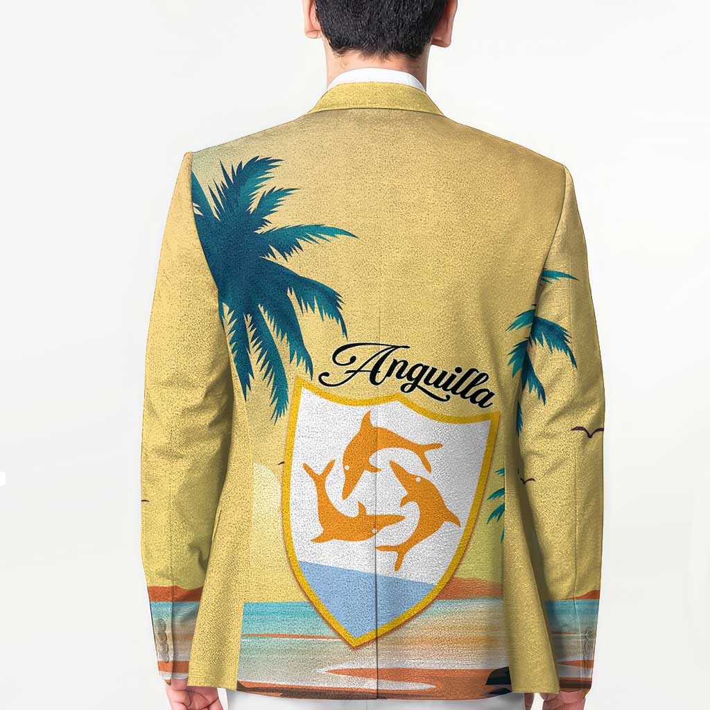 Anguilla AI Tropical Flowers Blazer - Wonder Print Shop