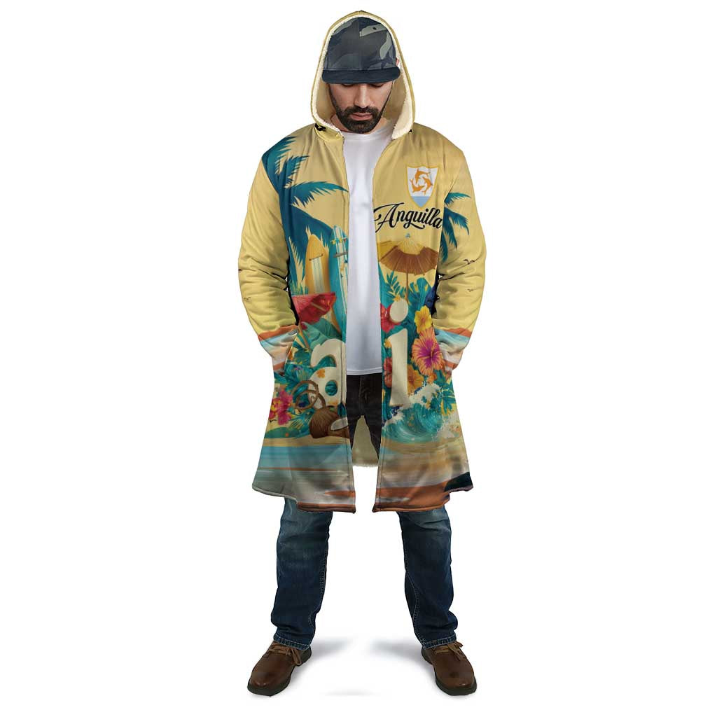 Anguilla AI Tropical Flowers Cloak - Wonder Print Shop