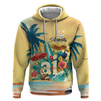 Anguilla AI Tropical Flowers Hoodie - Wonder Print Shop