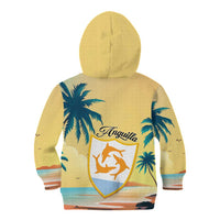 Anguilla AI Tropical Flowers Kid Hoodie - Wonder Print Shop
