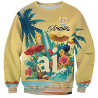 Anguilla AI Tropical Flowers Sweatshirt - Wonder Print Shop