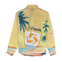 Anguilla AI Tropical Flowers Women Casual Shirt - Wonder Print Shop