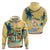 Anguilla AI Tropical Flowers Zip Hoodie - Wonder Print Shop
