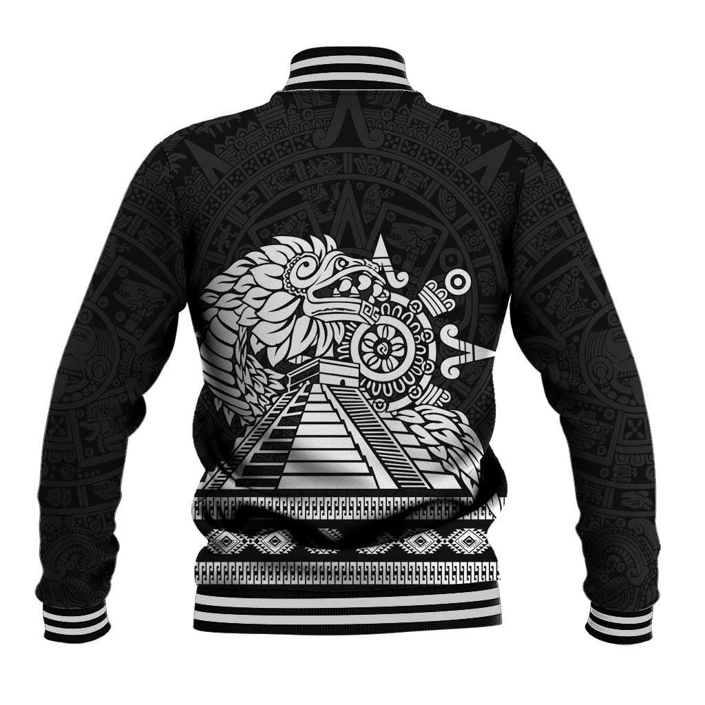 Mexican Aztec Pyramid Baseball Jacket Aztec Pattern - Wonder Print Shop