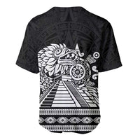 Mexican Aztec Pyramid Baseball Jersey Aztec Pattern - Wonder Print Shop