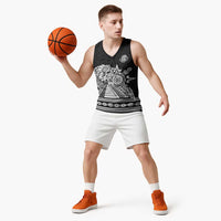 Mexican Aztec Pyramid Basketball Jersey Aztec Pattern - Wonder Print Shop