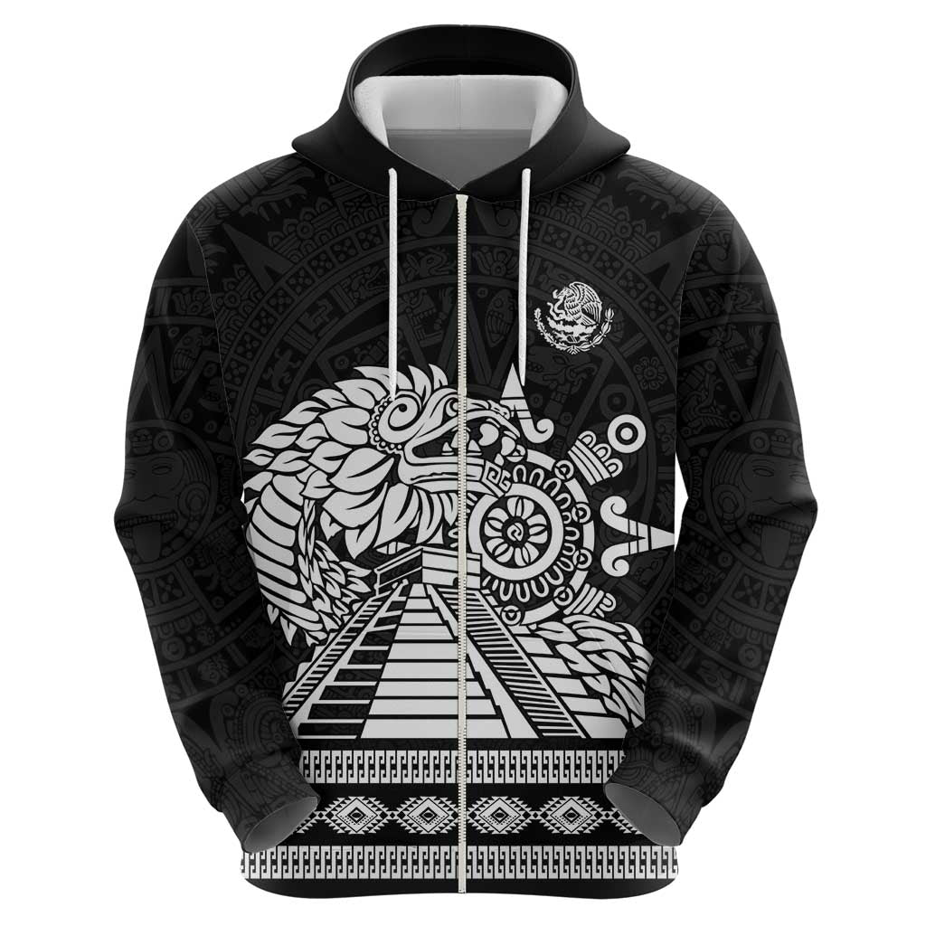 Mexican Aztec Pyramid Hoodie Aztec Pattern - Wonder Print Shop
