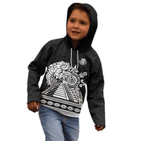 Mexican Aztec Pyramid Kid Hoodie Aztec Pattern - Wonder Print Shop