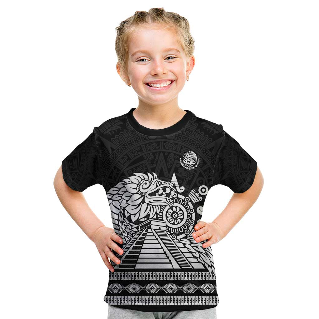 Mexican Aztec Pyramid Kid T Shirt Aztec Pattern - Wonder Print Shop