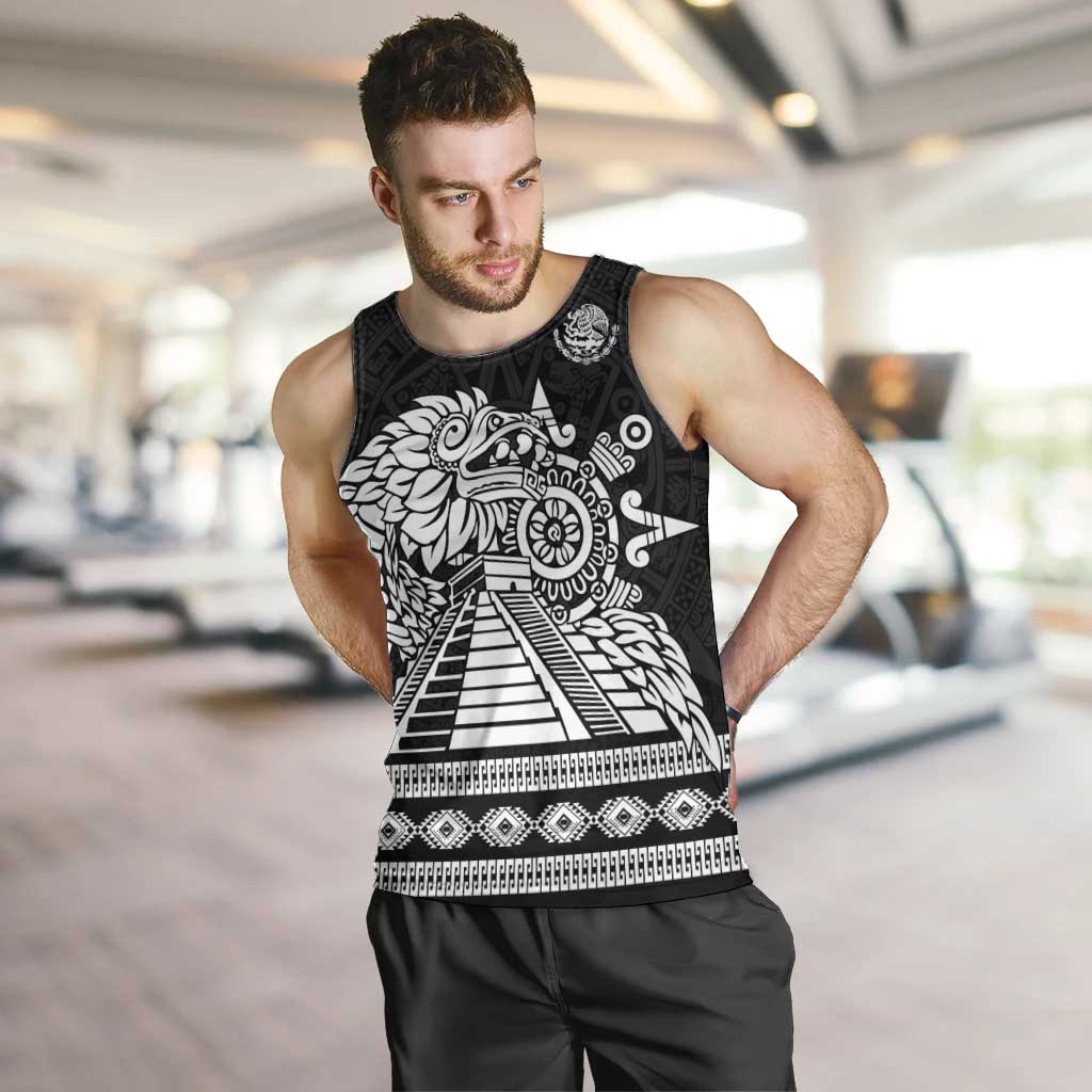 Mexican Aztec Pyramid Men Tank Top Aztec Pattern - Wonder Print Shop