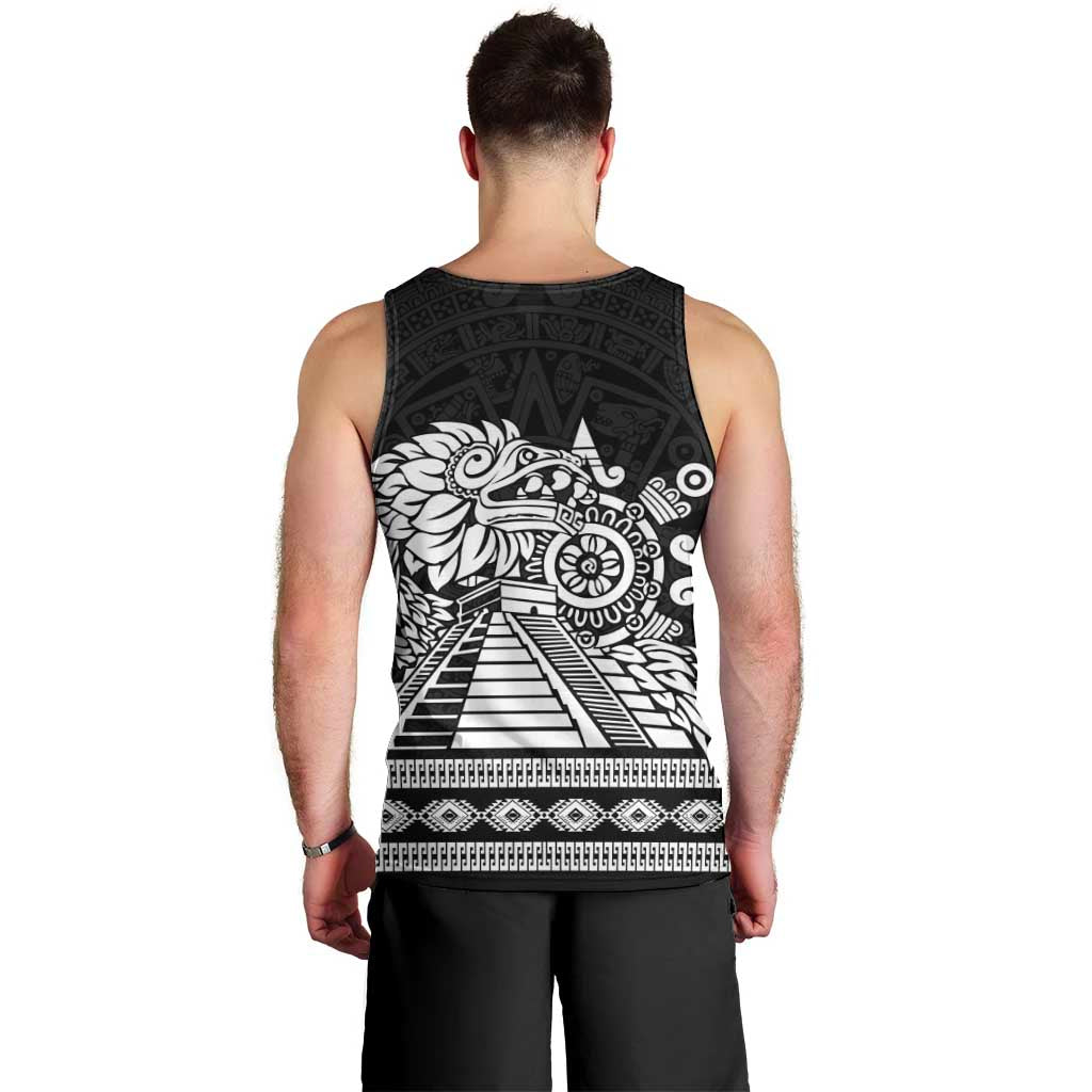 Mexican Aztec Pyramid Men Tank Top Aztec Pattern - Wonder Print Shop