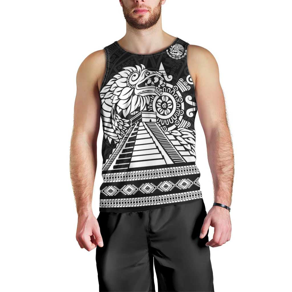 Mexican Aztec Pyramid Men Tank Top Aztec Pattern - Wonder Print Shop