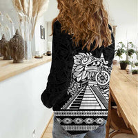 Mexican Aztec Pyramid Women Casual Shirt Aztec Pattern - Wonder Print Shop
