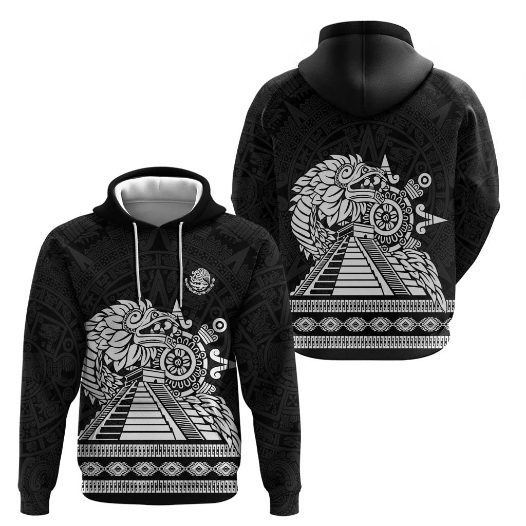 Mexican Aztec Pyramid Zip Hoodie Aztec Pattern - Wonder Print Shop