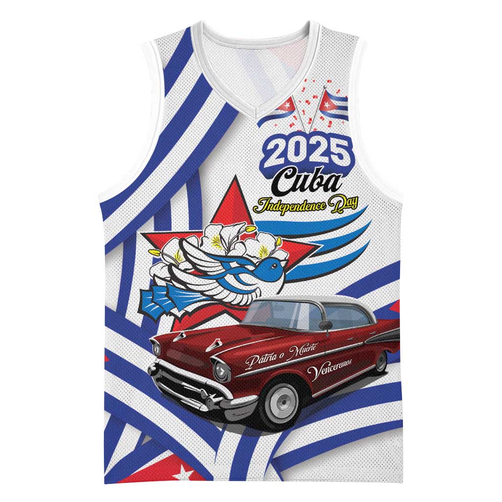 Personalized Cuba 2025 Independence Day Basketball Jersey The Beauty Of Classic Car - Wonder Print Shop